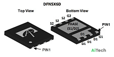 Микросхема AON6992 Dual N-Channel MOSFET 30V 50A DFN5x6D