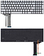 Клавиатура для Asus N551J G551 Серебристая с подсветкой p/n: 0KNB0-662BUI00, 9Z.N8BBC.P1D - фото
