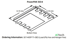 Микросхема SI7149DP-T1-GE3 P-Channel MOSFET 30V 50A POWERPAK-SO-8