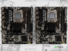 Материнская плата Esonic X58 small / Q65\H67\B75 / 2xDDR3 / 1366 / mATX