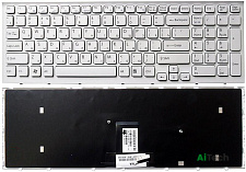Клавиатура для ноутбука Sony VPC-EB белая p/n: 148792871, V111678A, 550102M14-203-G