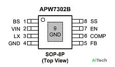 Микросхема APW7302BKAI-TRG