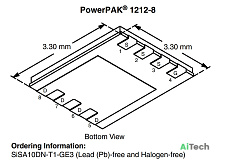 Микросхема SiSA10DN-T1-GE3 N-Channel MOSFET 30V 30A 1212-8