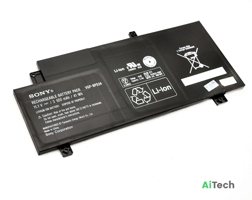 Аккумулятор для Sony VAIO VGP-BPS34 ORG (11.1V 3650mAh)