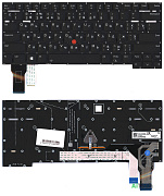 Клавиатура для ноутбука Lenovo ThinkPad T14s Gen 2 черная с подсветкой p/n: PK131VP1B06 SN21A22129