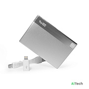 Внешний аккумулятор TopON TOP-CARD 850mAh (3Wh), Lightning, micro-USB