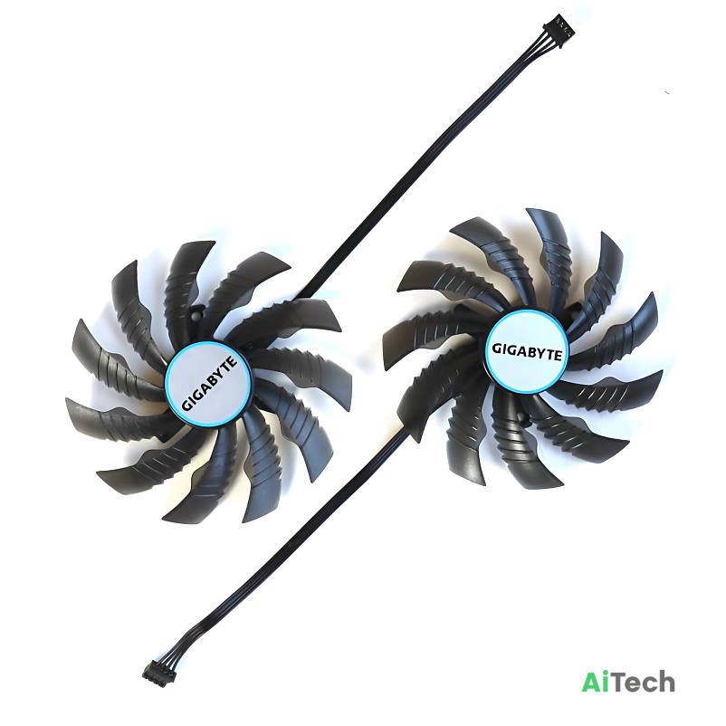 Вентилятор для видеокарты Gigabyte RTX3060 3060Ti Eagle / 4Pin мама / ⌀ 95мм / S 40мм / T129215SH