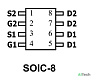 Микросхема AO4600 NP-Channel MOSFET 30V 6.9A SOP8 - фото