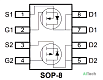 Микросхема AF4502C NP-Channel MOSFET 30V 10A SOP-8 - фото
