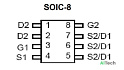 Микросхема AO4928 N-Channel MOSFET 30V SOIC-8 - фото