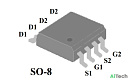 Микросхема AP4232BGM N-Channel MOSFET 30V 7.6A SO8