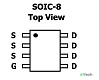 Микросхема AO4449 P-Channel MOSFET 30V 7A SO-8 - фото