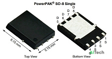 Микросхема SiR158DP N-Channel MOSFET 30V 60A SO-8