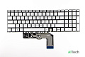 Клавиатура для HP Envy x360 15-ED серебро с подсветкой p/n: PK132UR1A05 9Z.NHBBC.10R - фото