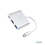 Переходник Type-C (Type-C to USB3.0+HDMI+PD)