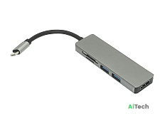 Адаптер Type C на HDMI, USB 3.0*2 + SD/TF для MacBook
