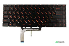 Клавиатура для MSI GS65 GS65VR WS65 GF65 c подсветкой красные буквы p/n: NSK-FDABNб, 9Z.NEVBN.A0R