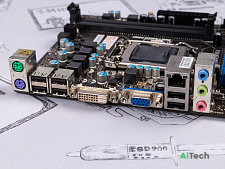 Материнская плата MSI H61M-P20 (G3) / H61 / 2xDDR3 / DVI, VGA / 1155 / mATX / б\у