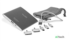Внешний аккумулятор TopON TOP-AIRmini 3500mAh (13Wh), Lightning, micro-USB, mini-USB, Apple 30pin