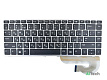 Клавиатура для HP 745 G6 840 G6 серая рамка p/n: L14379-251 2B-AB616I600 6037B0138722 - фото