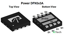 Микросхема AON7934 Dual N-Channel MOSFET 30V 16A/18A DFN3X3AEP2 bulk