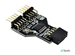 Разветвитель USB разъемов USB2.0(9pin) (M) - 2x USB2.0(9pin) (F) - фото