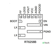 Микросхема RT6258BGQUF LE= bulk