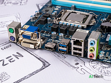 Материнская плата Gigabyte GA-H61M-D2H-USB3.0 / H61 / 4xDDR3 / DVI, VGA, HDMI / 1155 / mATX / б/у