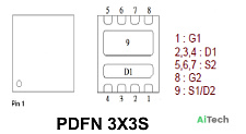 Микросхема PE532DY N-Channel MOSFET 30V 21A PDFN3X3S Bulk