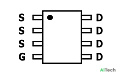 Микросхема AO4456 N-Channel MOSFET 30V 20A SO8 - фото