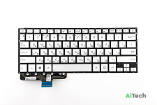 Клавиатура для Asus UX301L Серебро без подсветки p/n: 0KN0-QD1RU13, 0KNB0-362ARU00, NSK-UQ80R