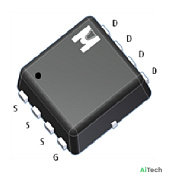 Микросхема EMZB08P03V P-Channel MOSFET 30V 25A EDFN3x3