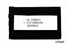 Аккумулятор универсальный LG 3768111 3.7V 3400mAh Li-Pol 3,7*68*111 mm V2