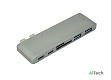 Адаптер сдвоенный Type C на USB 3.0*2 + Type C* 2 + SD/TF для MacBook - фото