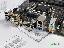 Материнская плата Gigabyte B460M DS3H / B460 / 4xDDR4 / HDMI, DVI, VGA / 1200 / mATX / б\у