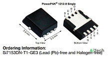 Микросхема SI7153DN P-Channel MOSFET 30V 18A POWERPAK-1212-8