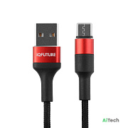 Кабель Type-C - USB 2A IQFuture IQ-UC2A для зарядки и передачи данных 1.2 метра