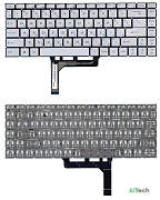 Клавиатура для MSI GF63 GF65 GS65 GS66 серебро с подсветкой p/n: NSK-FDABN